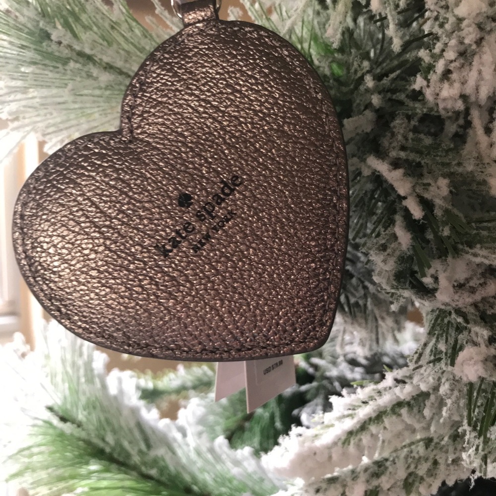Kate Spade Jeweled Heart Keychain / Purse Charm - Picture 4 of 7